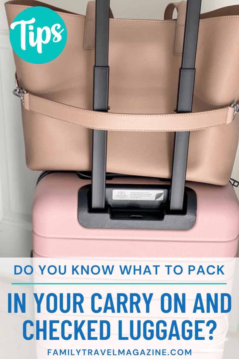 Do You Know What To Pack In Carry On Vs Checked Luggage? - Family ...