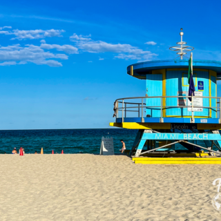 Lifeguard Stand on Miami beach