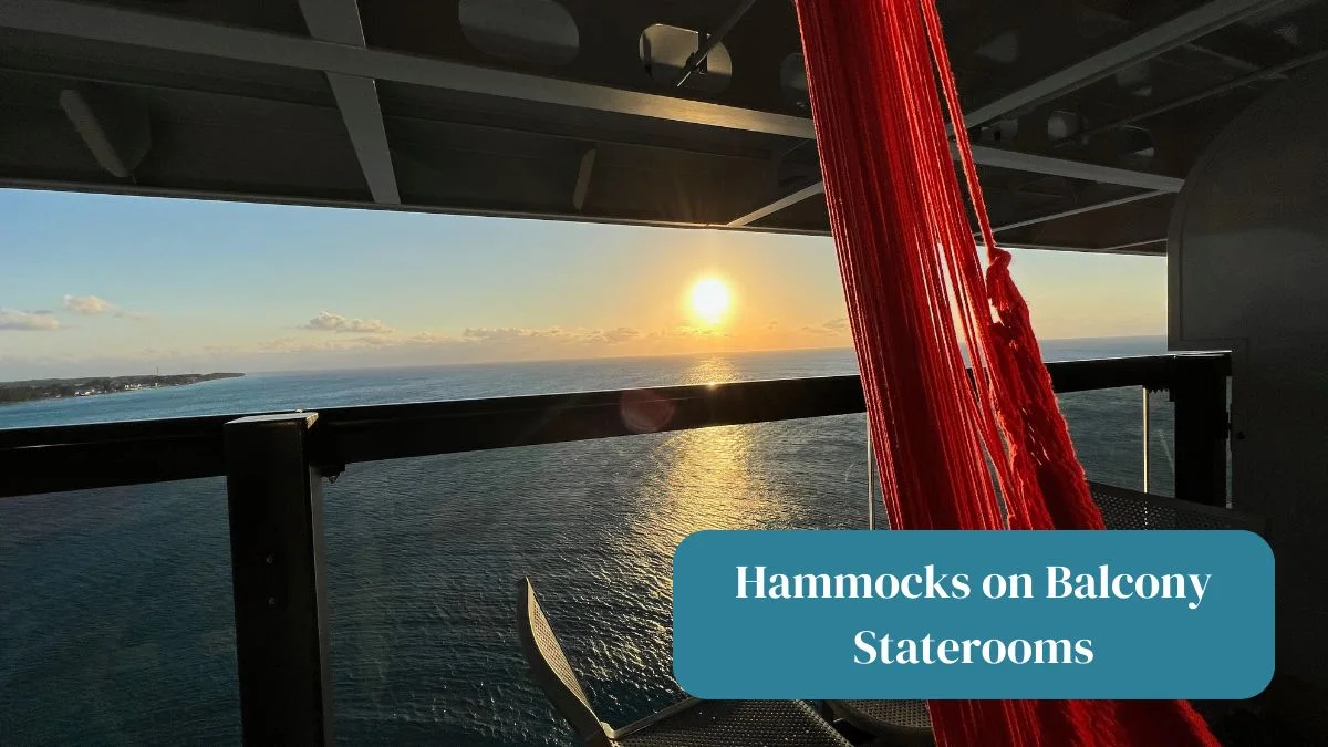 Hammock on cruise balcony