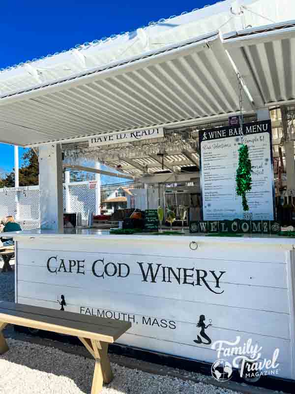 Cape Cod Winery outdoor wine bar