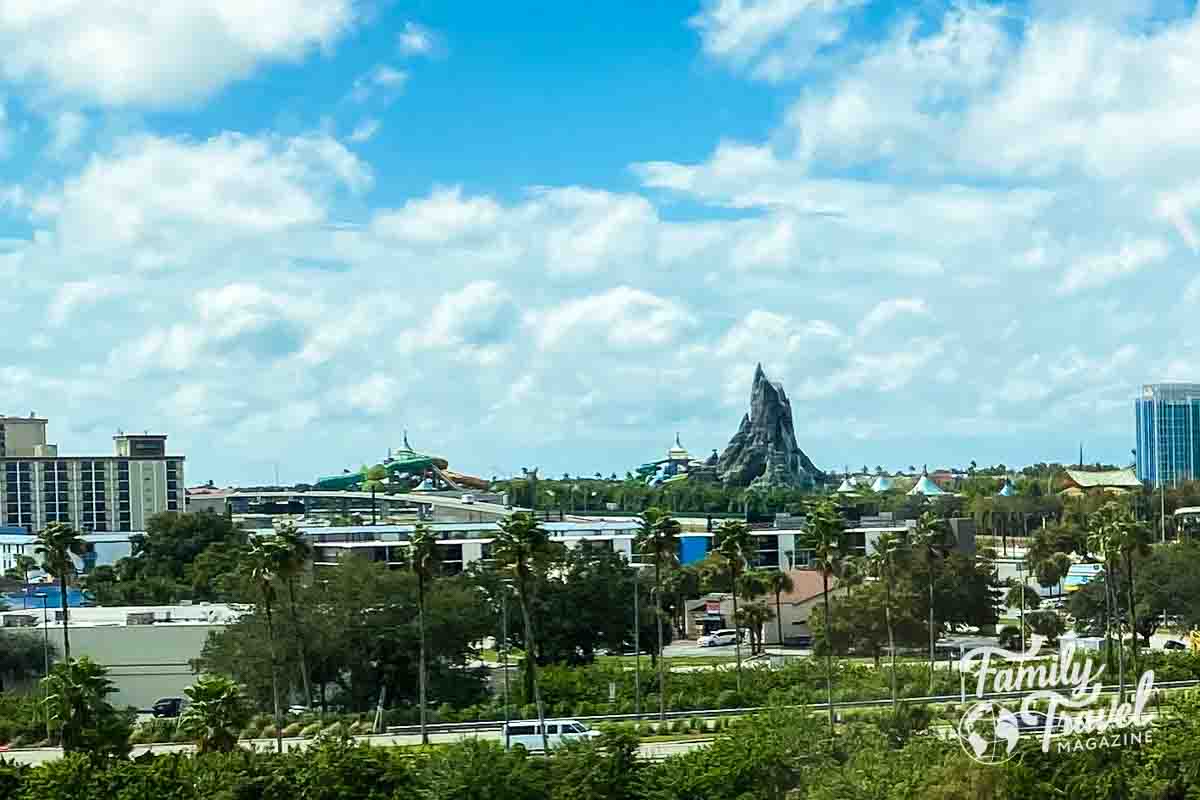 Volcano Bay from a distance