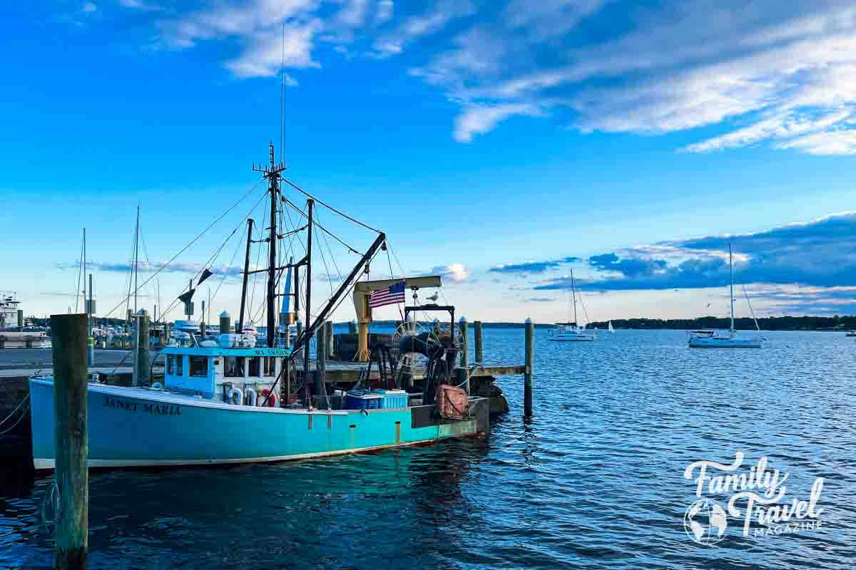 Boat in harbor 