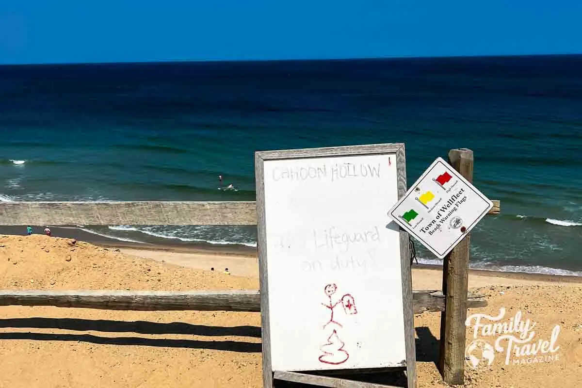 Cahoon Halloon Sign and beach