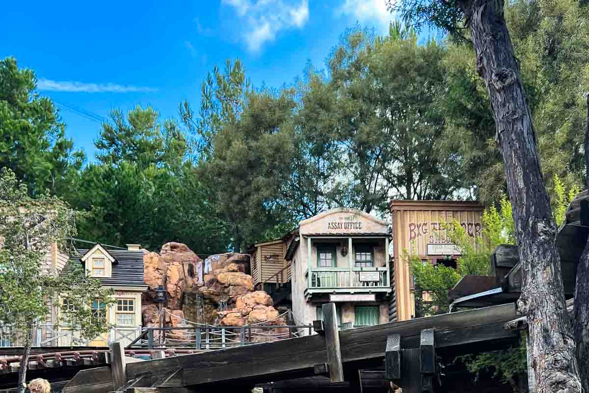 Old West facade for Big Thunder Mountain