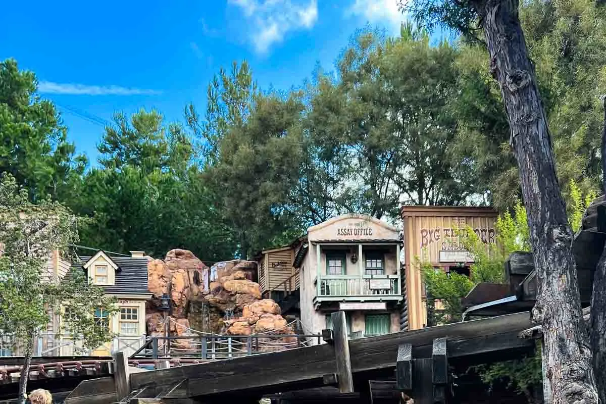 Old West facade for Big Thunder Mountain