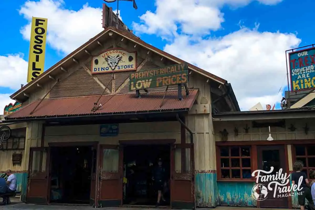 Dinoland gift shop exterior