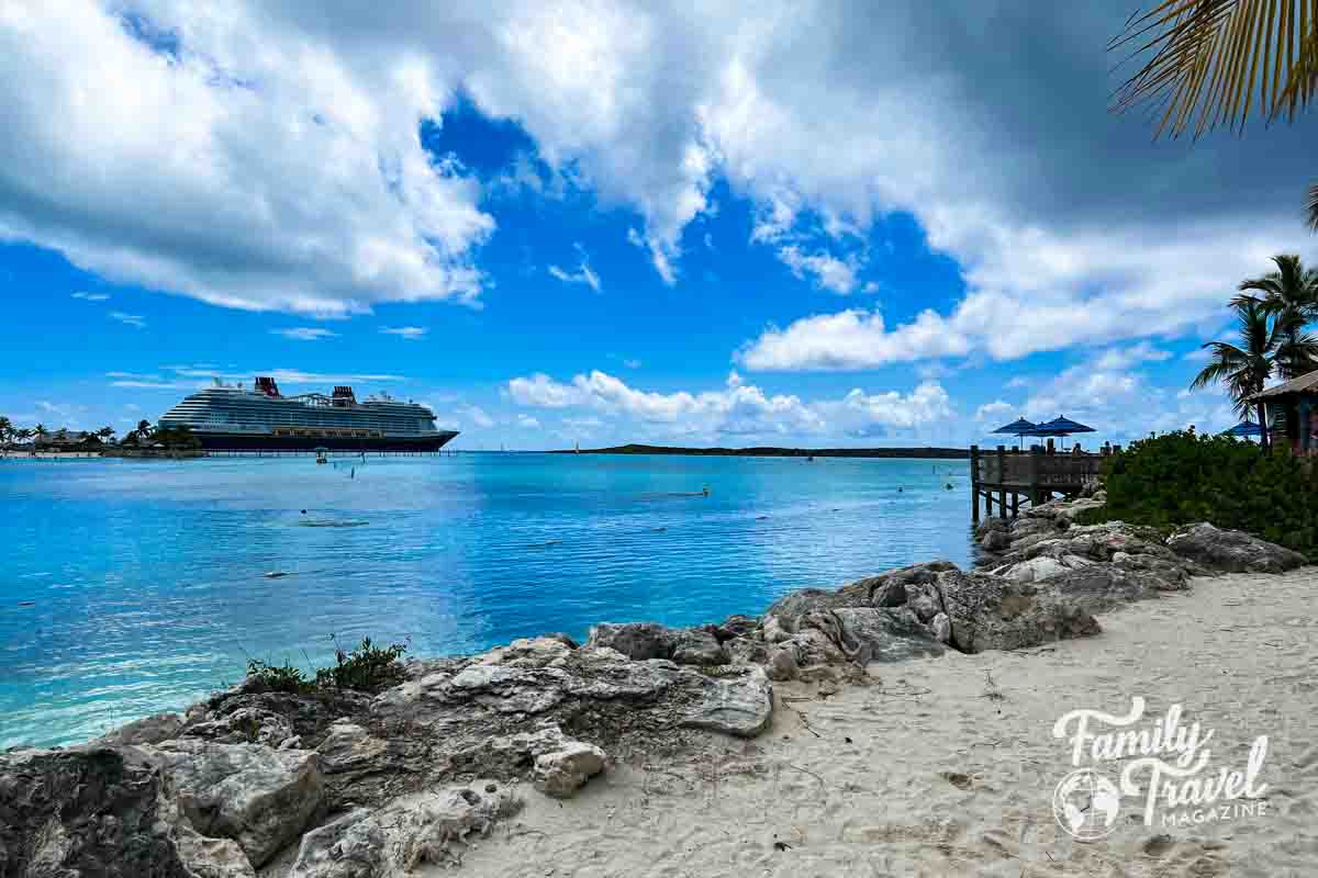 Ship docked at Castaway Cay