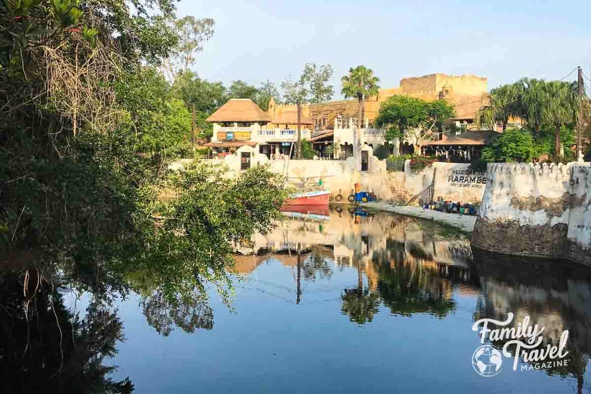 View of Harambe from the water 