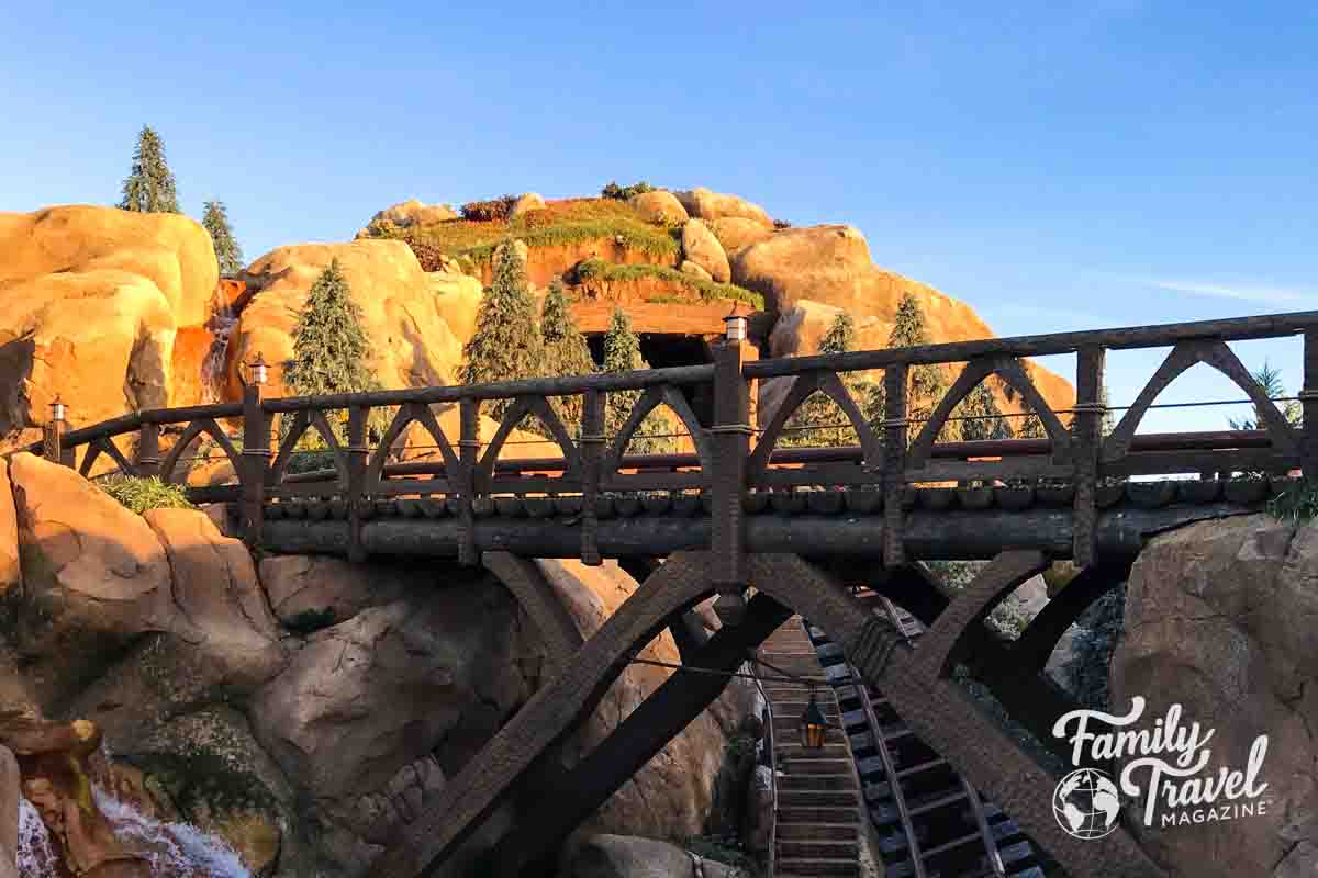 Track for Seven Dwarfs Mine Train