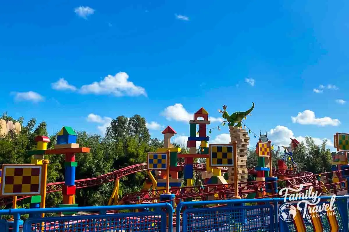 Slinky Dog Dash colorful ride track