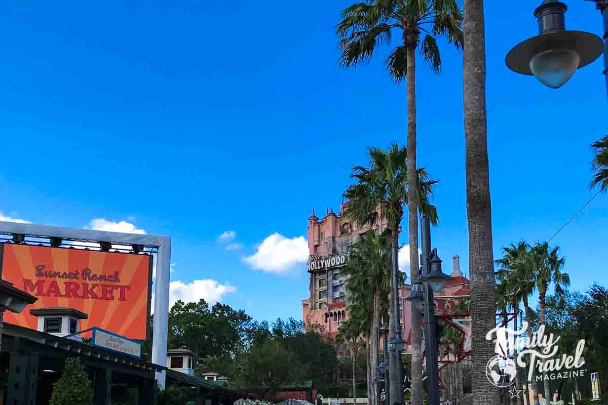 Sunset Ranch billboard by Tower of Terror