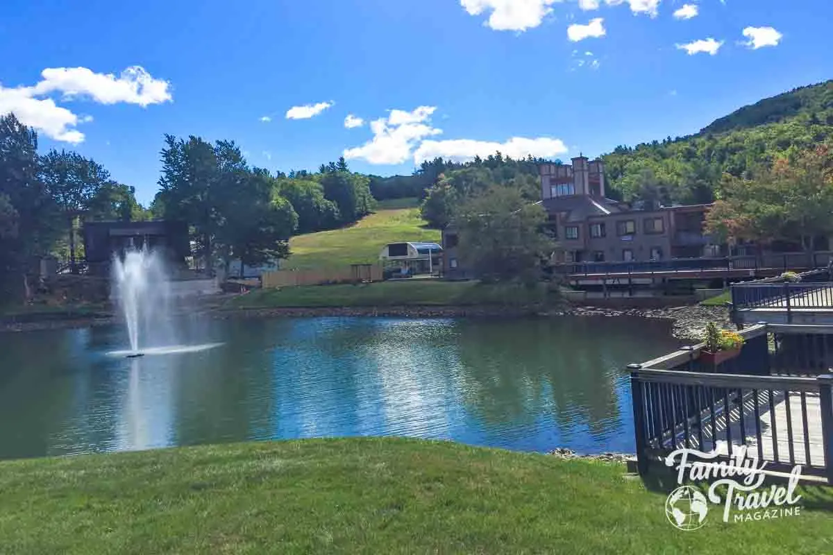 Body of water at the base of Wachusett Mountain