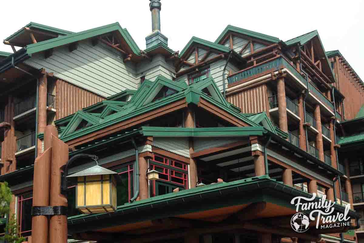 Top of Wilderness Lodge rustic building