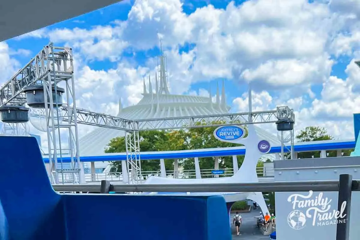 Space Mountain from the PeopleMover