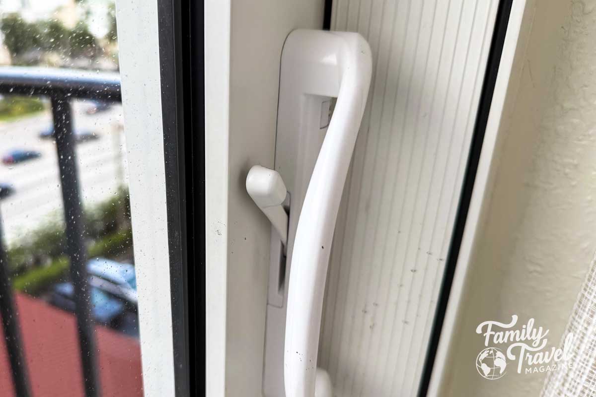 Balcony door lock