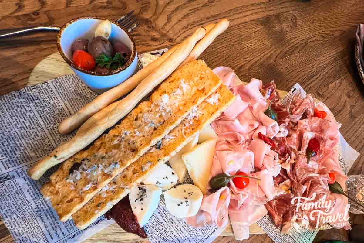 Charcuterie board on Utopia of the Seas