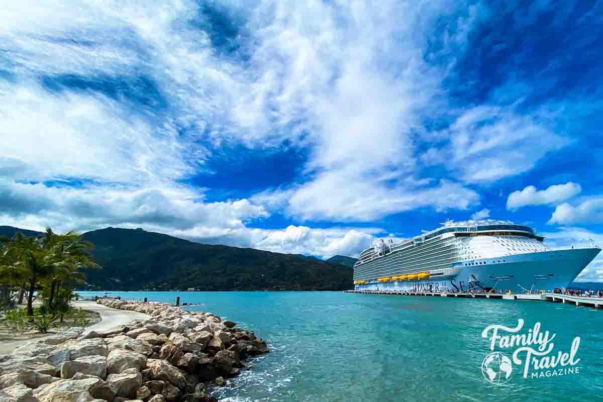 Wonder of the Seas docked in Haiti