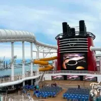 Pool deck on Disney Cruise Line ship