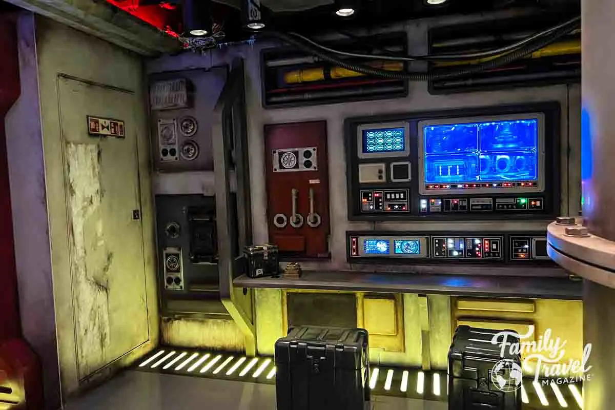 Star Wars themed area ship controls