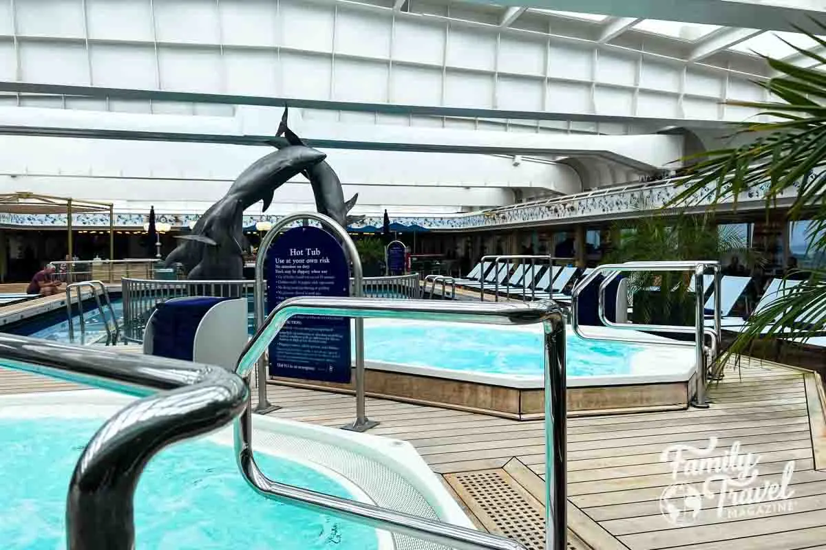 Holland America covered pool area